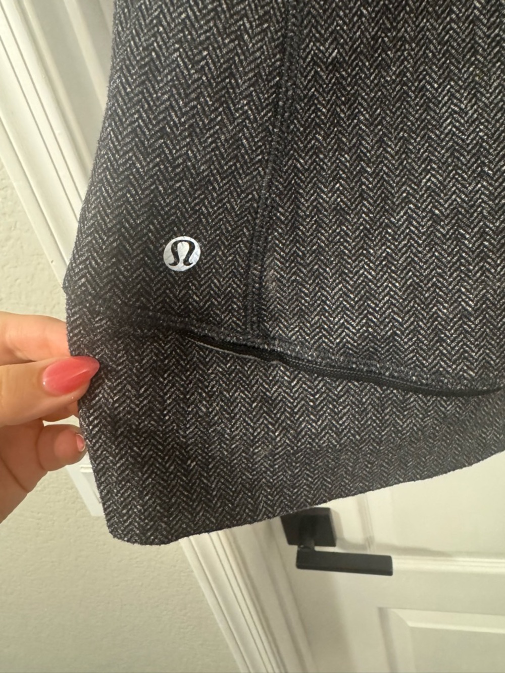 Lululemon Think Fast Herringbone Zip Pullover - Picture 12 of 16